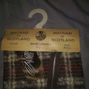 Vintage Macnab Of Scotland Tartan And Tweed Fabric